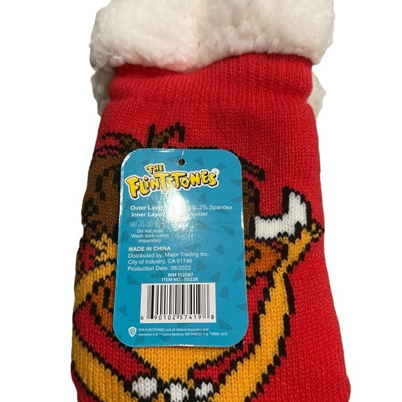 The Flintstones Sherpa Lined Socks Features Wilma & Betty One Size Fits Most NWT - Picture 5 of 5